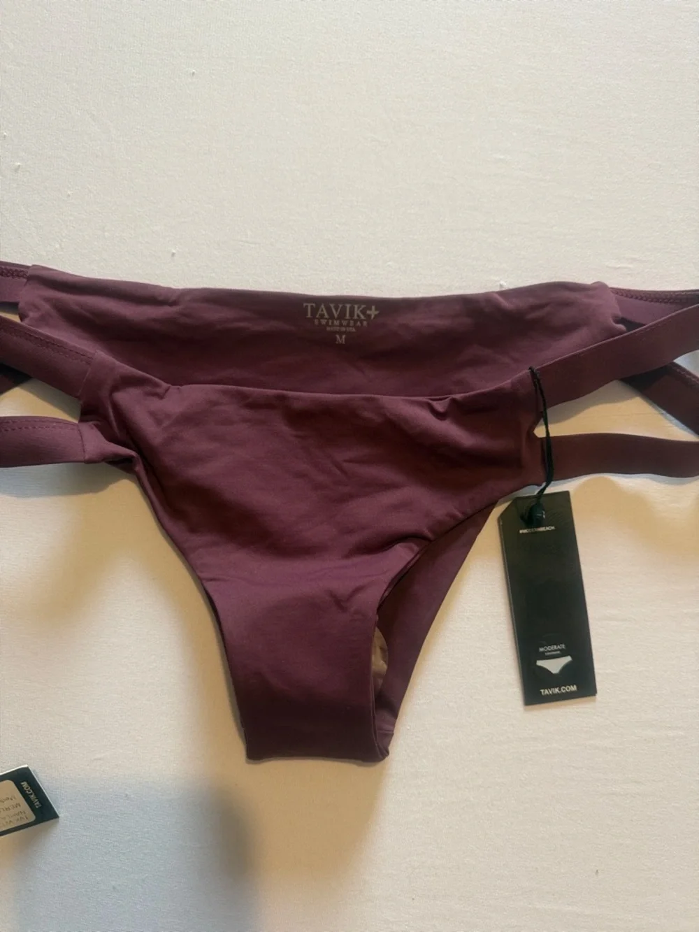 Tavik 3-Piece Bikini Set NWT Medium Burgundy Mix & Match